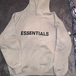 Essentials Fear of God Hoodie in the color Olive